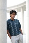 Grey-Blue Old Money Polo