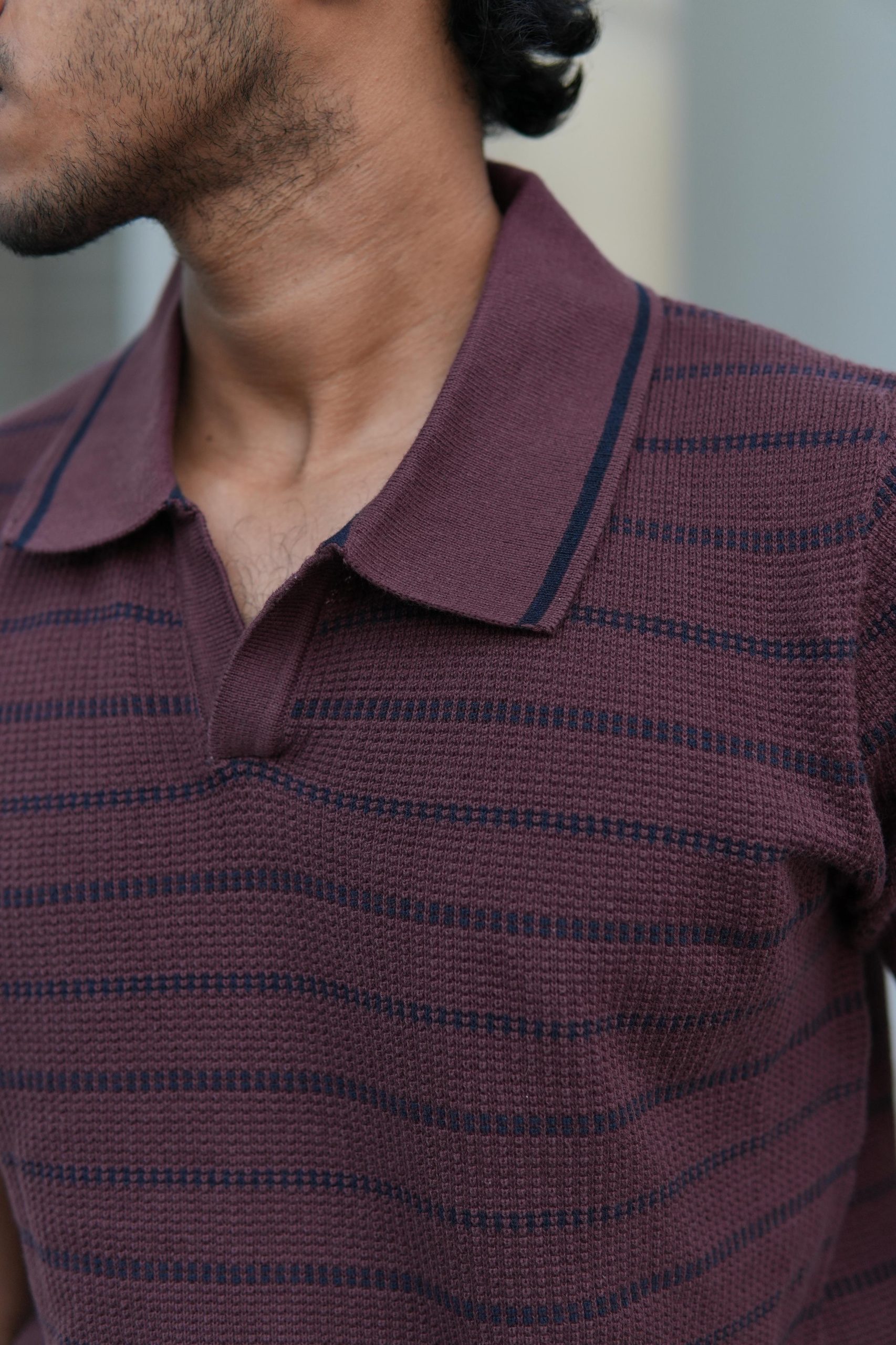 maroon stripe polo 2